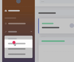 A hotspot beacon drawing a user's attention to a feature for discovery