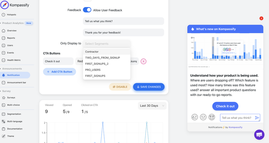 Product Announcement Segmentation