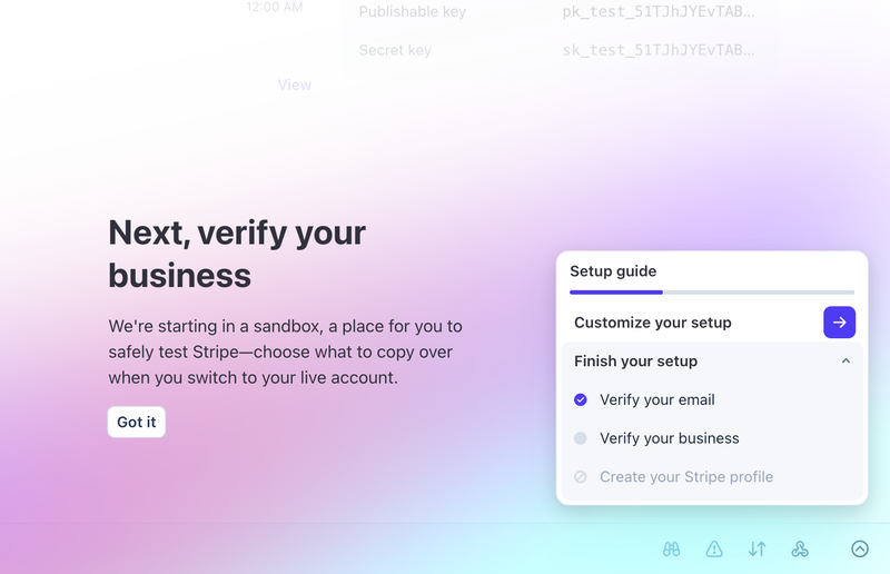 Stripe Onboarding Checklist Example