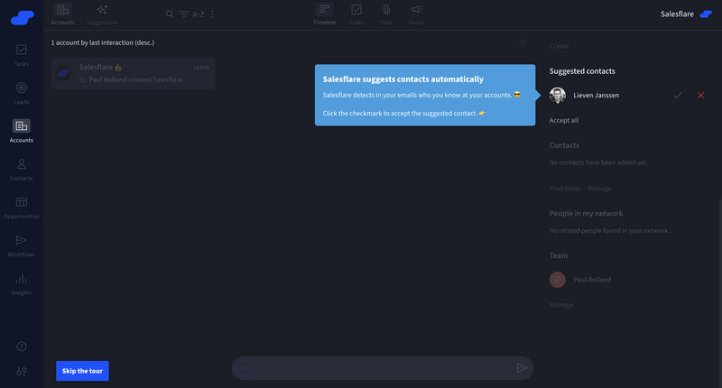 Salesflare Onboarding
